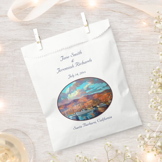Santa Barbara, California Favour Bags (Clipped)