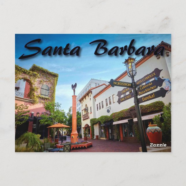 Santa Barbara California Post Card (Back)
