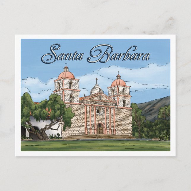 Santa Barbara California Postcard (Front)