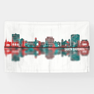 Santa Barbara California Skyline Banner