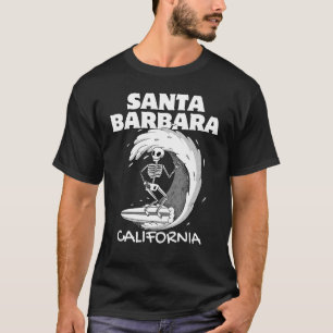 SANTA BARBARA CALIFORNIA Surf Retro Wave Vintage S T-Shirt