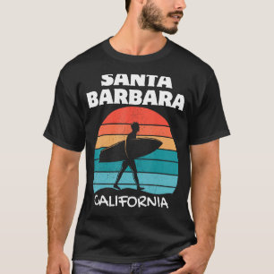 SANTA BARBARA CALIFORNIA SURF VINTAGE SUNSET SURFI T-Shirt