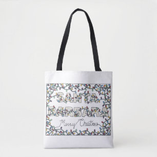 Santa Barbara Christmas Lights  Tote Bag