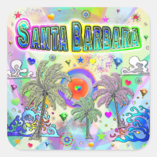 Santa Barbara Deep Dream Sticker