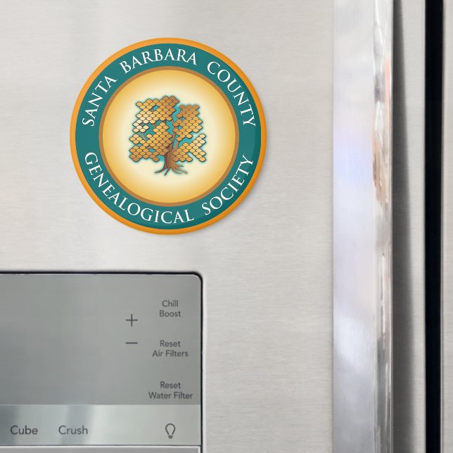 Santa Barbara Genealogical Society Magnet (In Situ (Fridge))