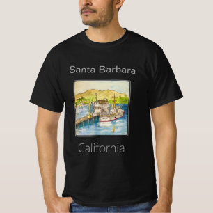 Santa Barbara Harbour, Santa Barbara, California T-Shirt