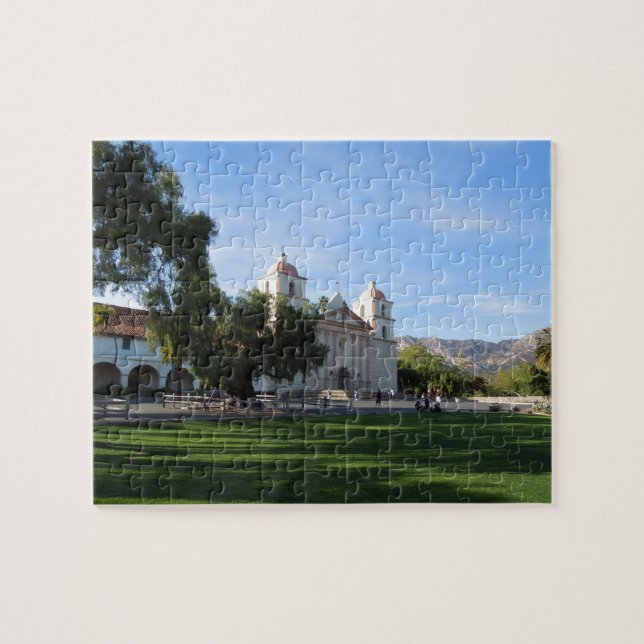 Santa Barbara Mission, California Jigsaw Puzzle (Horizontal)