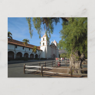 Santa Barbara Mission, California Postcard