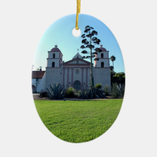 Santa Barbara Mission Ceramic Tree Decoration