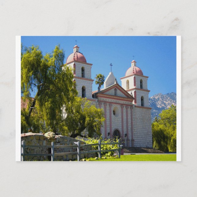 Santa Barbara Mission Postcard (Front)