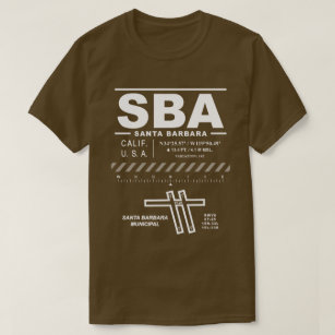 Santa Barbara Municipal Airport SBA T-Shirt