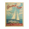 Santa Barbara Postcard Sailboat Vintage California
