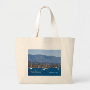 Santa Barbara Sailboats Products, California Large Tote Bag