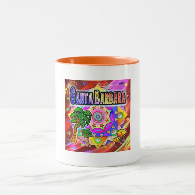 Santa Barbara Tropical Friends Mug (Center)
