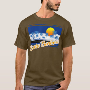 Santa Barbara Vintage Surf Style Retro Beach T-Shirt