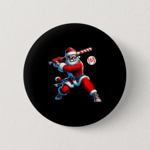 Santa Baseball Six Seven 6 7 Meme Christmas Men Bo 6 Cm Round Badge