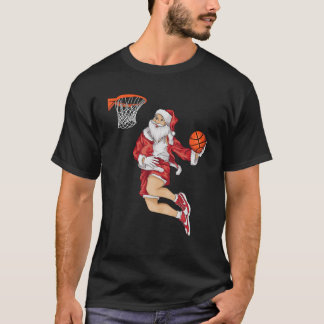 Santa Basketball Dunk Christmas | Winter Athlete G T-Shirt