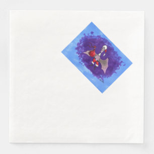 Santa Bat dinner paper napkins