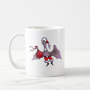 Santa Bat left hand mug