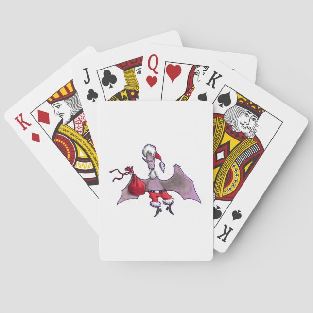 Santa Bat Poker playing cards (Back)
