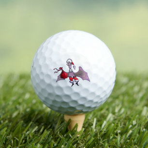 Santa Bat white Bridgestone e6 golf balls 12 pk