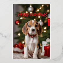 Santa Beagle Cute Dog Merry Christmas
