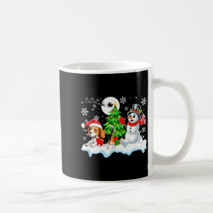 Santa Beagle Snowman Running Friends Christmas Own Coffee Mug