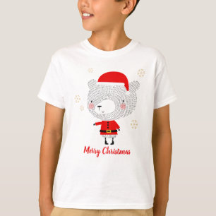 Santa Bear Doodles T-Shirt