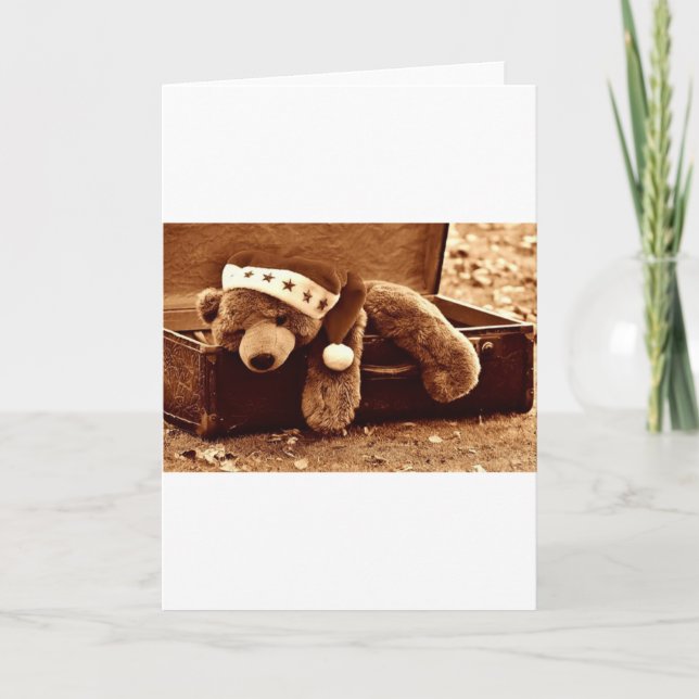 Santa bear holiday card (Front)