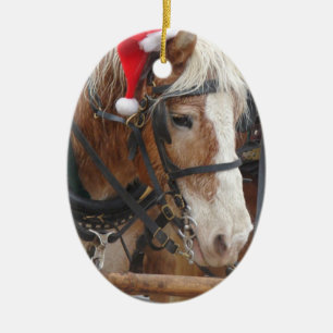 Santa Belgian Ceramic Tree Decoration