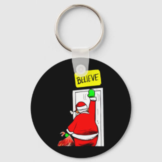 Santa Believe Christmas Key Ring