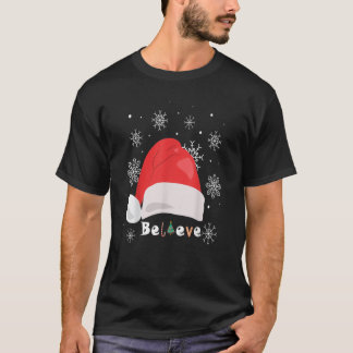 Santa Believe Christmas Pyjamas For Boys Girls And T-Shirt