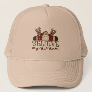 Santa Believe T-shirts and Gifts Trucker Hat