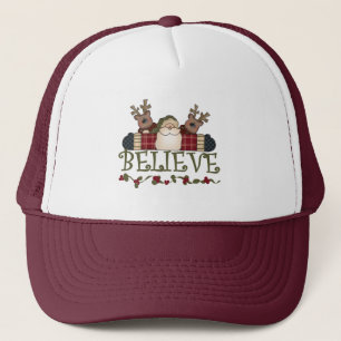 Santa Believe T-shirts and Gifts Trucker Hat