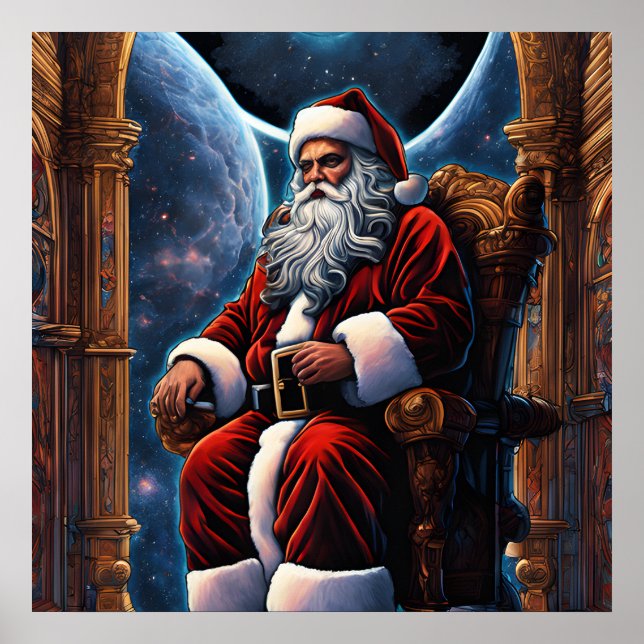Santa Believes Christmas Poster - Holiday Art (Front)