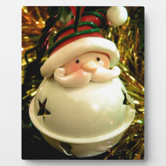 Santa Bell Plaque