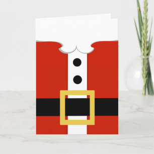 Santa Belly Christmas Card