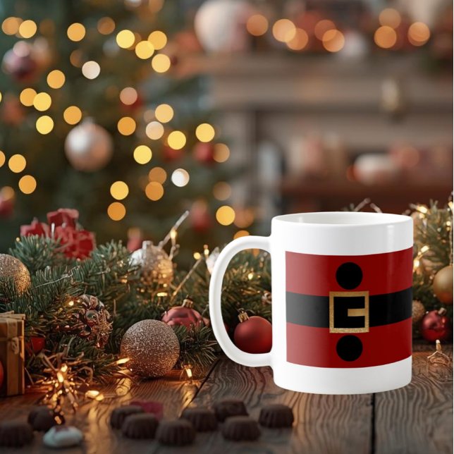 Santa Belt Christmas – Festive Holiday Gift Coffee Mug (Creator Uploaded)