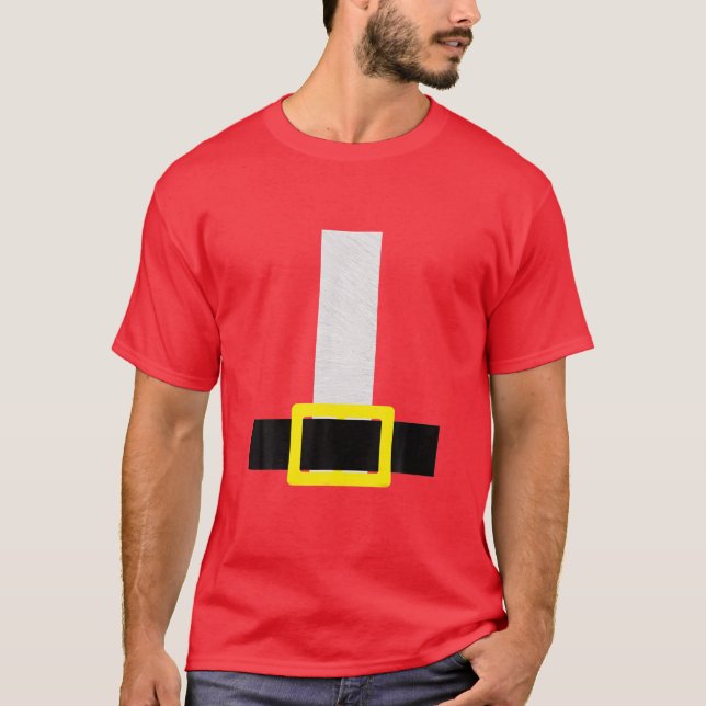 Santa Belt Red Costume Halloween Before Chrismas P T-Shirt (Front)