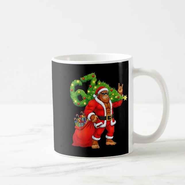 Santa Bigfoot 67 Meme Funny Six Seven Christmas Ho Coffee Mug (Right)