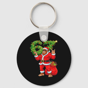 Santa Bigfoot 67 Meme Six Seven 6 7 Funny Bigfoot  Key Ring