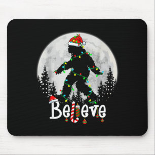 Santa Bigfoot Christmas Sasquatch Believe Xmas Men Mouse Mat