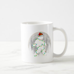 Santa Bigfoot Christmas Tree Xmas Lights Funny Sas Coffee Mug