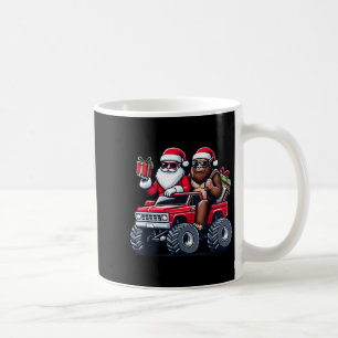 Santa Bigfoot Riding Monster Truck Christmas Toddl Coffee Mug