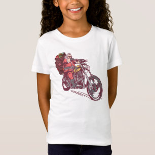 Santa Biker Christmas Costume for Bikers Invitatio T-Shirt