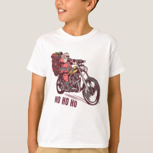 Santa Biker Christmas Costume for Bikers Invitatio T-Shirt
