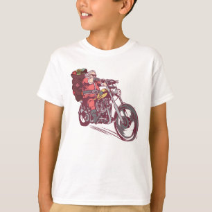 Santa Biker Christmas Costume for Bikers Invitatio T-Shirt