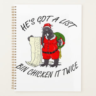 Santa Bin Chicken  Planner