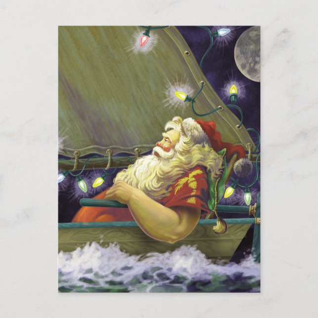 Santa Boat postcard (Front)