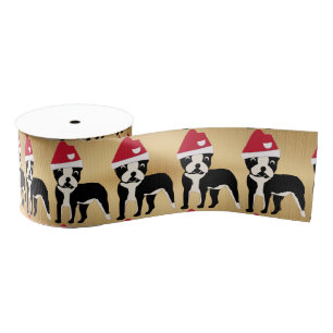 Santa Boston Grosgrain Ribbon
